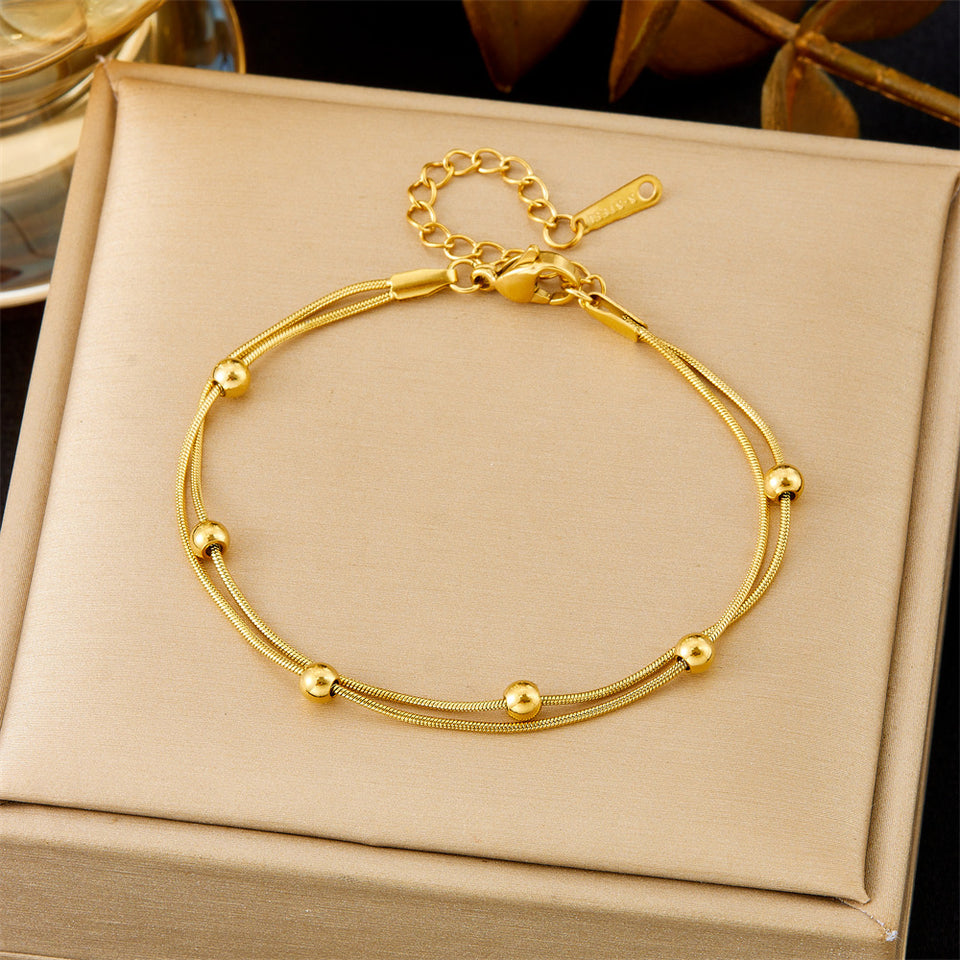 All-matching Ins Gold Fashion Ornament Bracelet