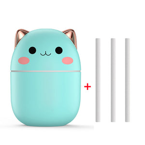 Cute Cat Air Humidifier | Silent USB Aroma Purifier