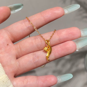 New Chinese Frosted Lily Necklace For Women
