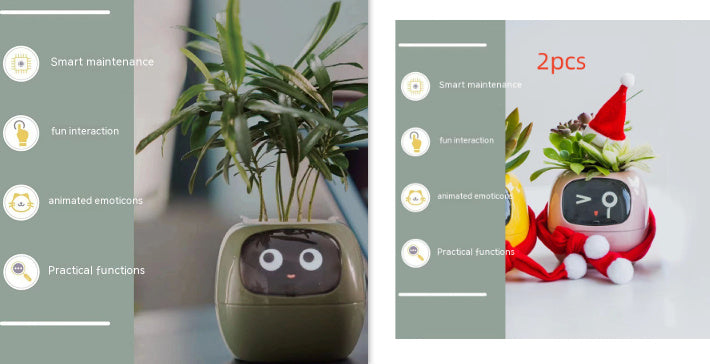 Smart Planter with AI | Fun Expressions & Easy Plant Care