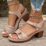 Summer Plus Size High Heel Sandals
