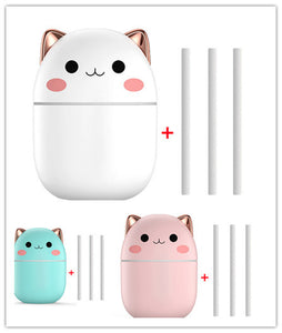 Cute Cat Air Humidifier | Silent USB Aroma Purifier