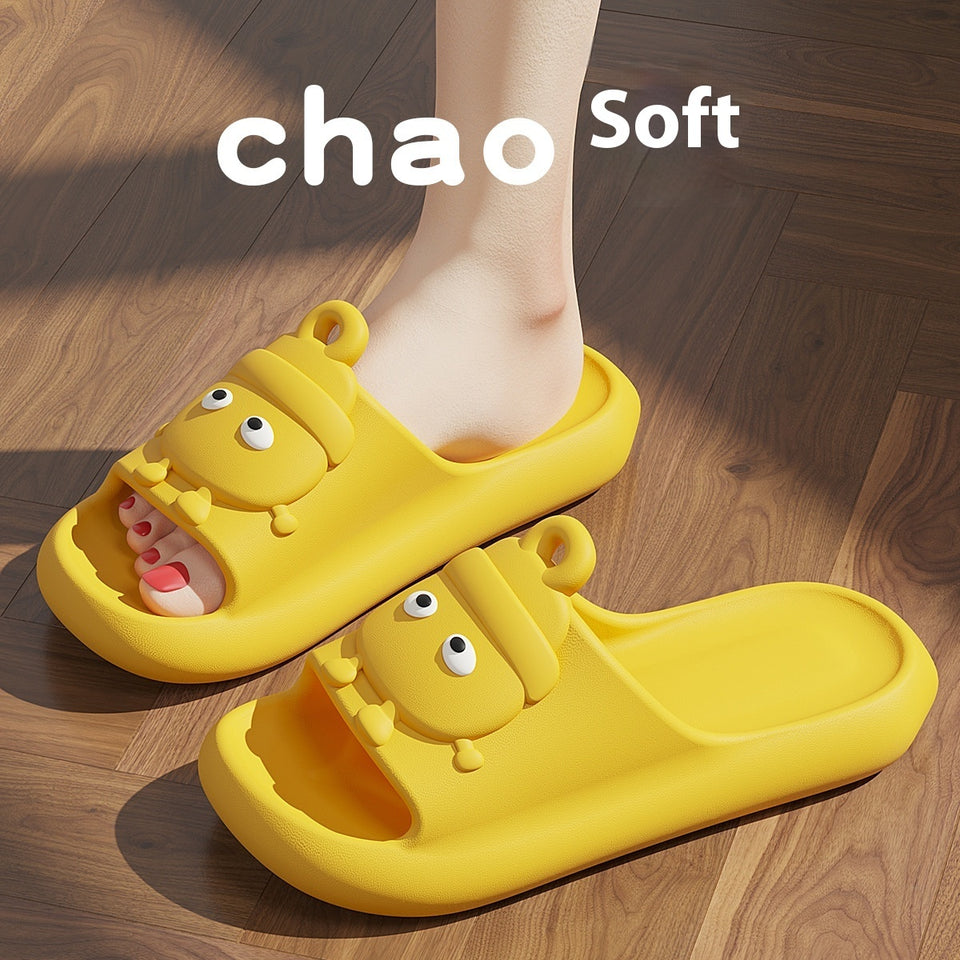 Cute Cartoon Slippers Non-slip Eva Slippers Female Couple House Shoes