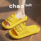 Cute Cartoon Slippers Non-slip Eva Slippers Female Couple House Shoes