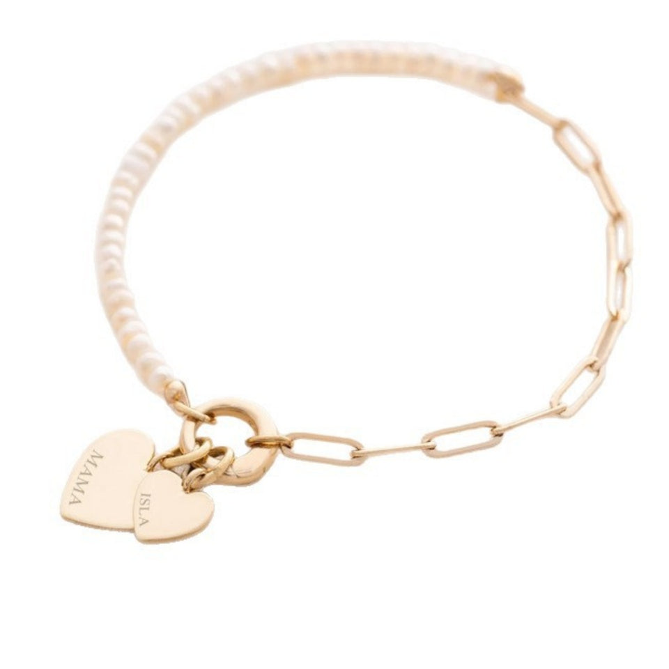 Love Pendant Titanium Steel Bracelet Temperament Buckle Stitching Chain