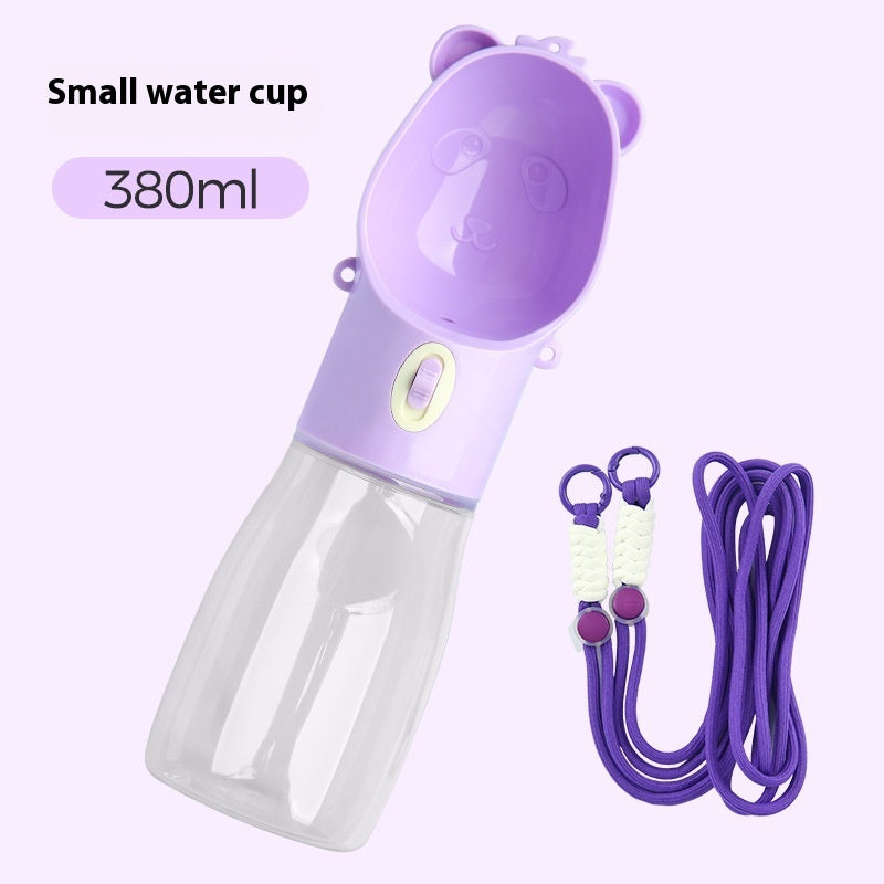 2-in-1 Portable Dog Water Bottle with Food Container