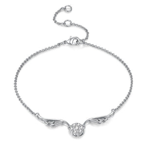 Angel Wings Zircon Micro-inlaid Plated Bracelet
