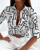 Fashion Long Sleeve Printed Shirt