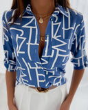 Fashion Long Sleeve Printed Shirt