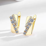 Versatile Creative Geometric Zircon Earrings For Women