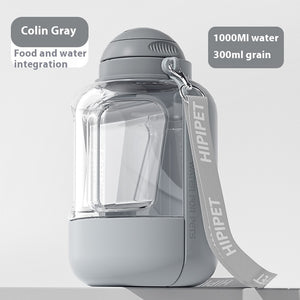 2-in-1 Pet Water Bottle & Bowl | Travel Dispenser