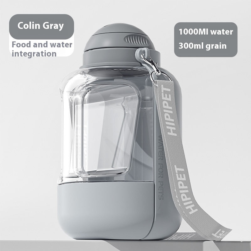 2-in-1 Pet Water Bottle & Bowl | Travel Dispenser