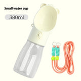 2-in-1 Portable Dog Water Bottle with Food Container