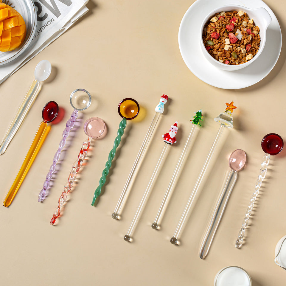 Cute Candy Series Colored Glass Spoon