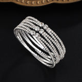 European And American Diamond Handmade Claw Chain Multi-row Bracelet
