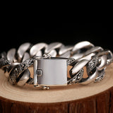 Retro Personalized Smoky Rain Retro Hip Hop Bracelet Motorcycle Men