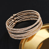 European And American Diamond Handmade Claw Chain Multi-row Bracelet