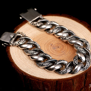 Retro Personalized Smoky Rain Retro Hip Hop Bracelet Motorcycle Men