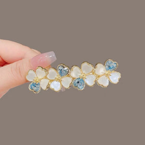 Authentic South Korea Spring Dignified Flowers Word Headdress Elegant Hair Accessories