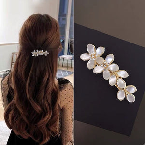 Authentic South Korea Spring Dignified Flowers Word Headdress Elegant Hair Accessories