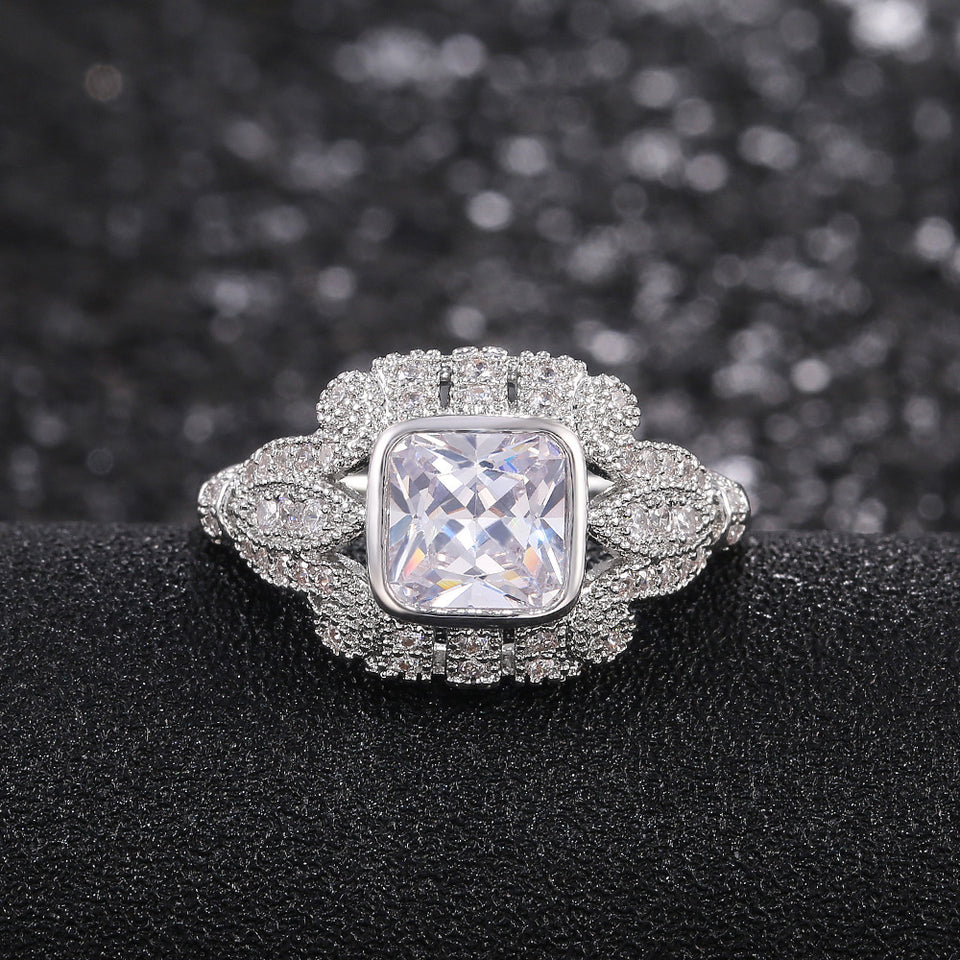 Fashion Ring Women's Micro-inlaid Full Diamond