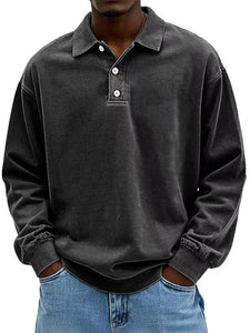 Men's Fashion Individual Casual All-matching Lapel Shirt