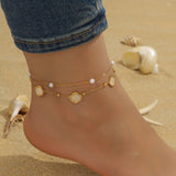 Simple Fashion Personality Colorful Starfish Anklet