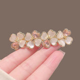 Authentic South Korea Spring Dignified Flowers Word Headdress Elegant Hair Accessories