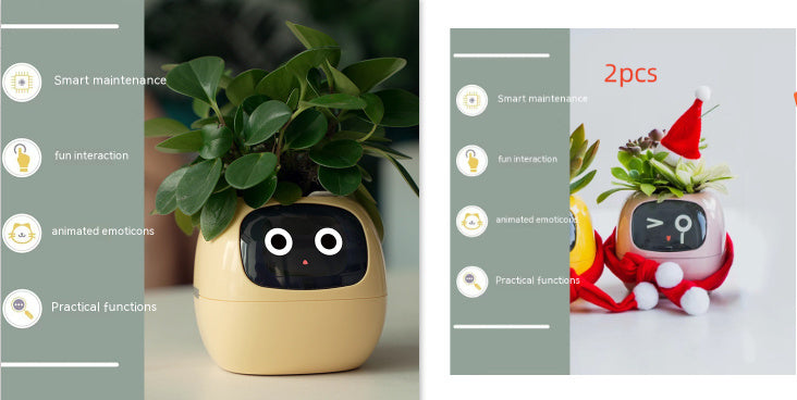 Smart Planter with AI | Fun Expressions & Easy Plant Care