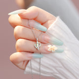 Women's Cactus Stainless Steel Clavicle Chain
