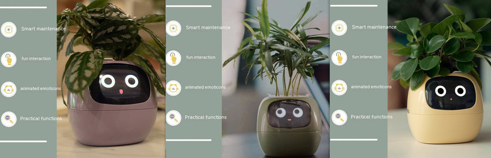 Smart Planter with AI | Fun Expressions & Easy Plant Care