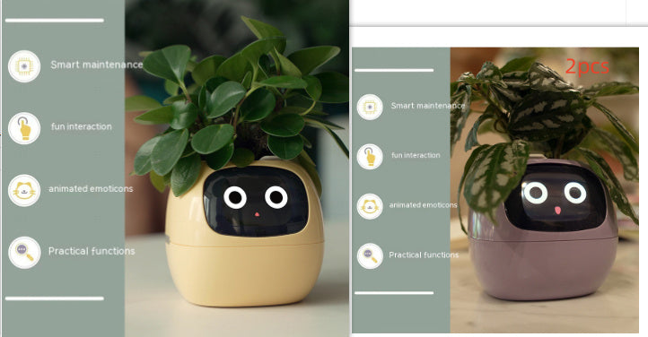 Smart Planter with AI | Fun Expressions & Easy Plant Care