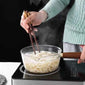 Side Handle Transparent Household Glass Pot