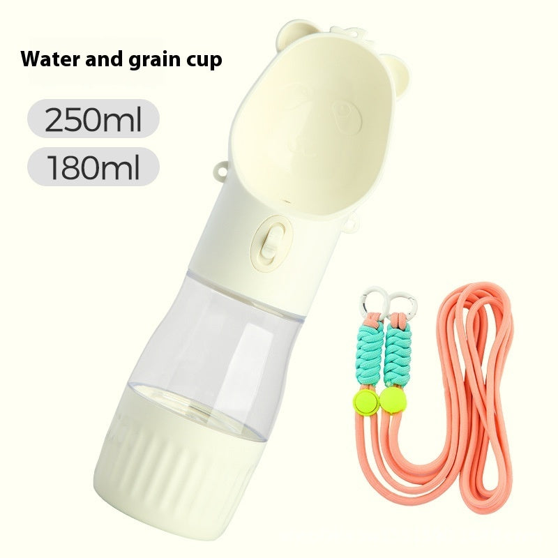 2-in-1 Portable Dog Water Bottle with Food Container