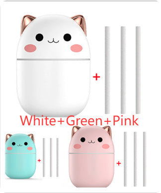 Cute Cat Air Humidifier | Silent USB Aroma Purifier