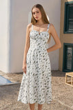 Mid-length Corset Elegant Slit Lace-up Women's Outing Leisure Dress