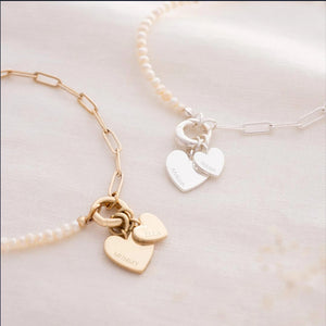 Love Pendant Titanium Steel Bracelet Temperament Buckle Stitching Chain