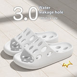 Cute Bear Home Slippers Summer Fashion Thick Bottom Non-slip Bathroom Slipper Women Men Couples Shoes