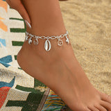 Multi-style Metallic Beaded Foot Ornaments Butterfly Flowers