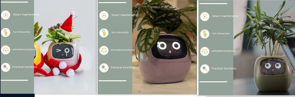 Smart Planter with AI | Fun Expressions & Easy Plant Care