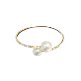 Large And Small Pearls Open Female Online Influencer Bracelet
