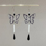 Long Ear Hook Antique Style Tassel Water Drop Eardrops