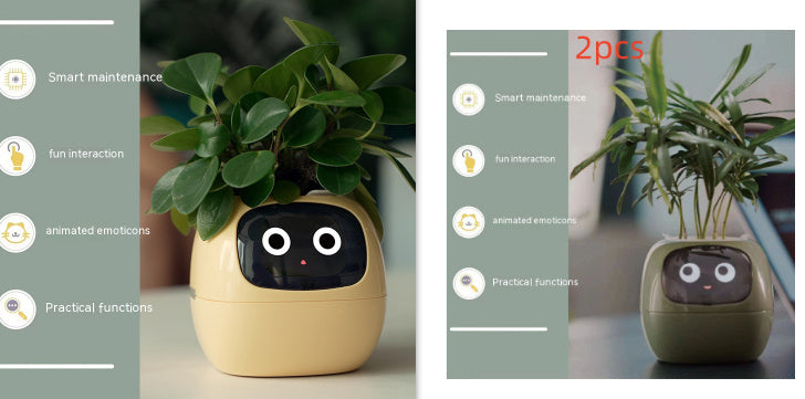 Smart Planter with AI | Fun Expressions & Easy Plant Care