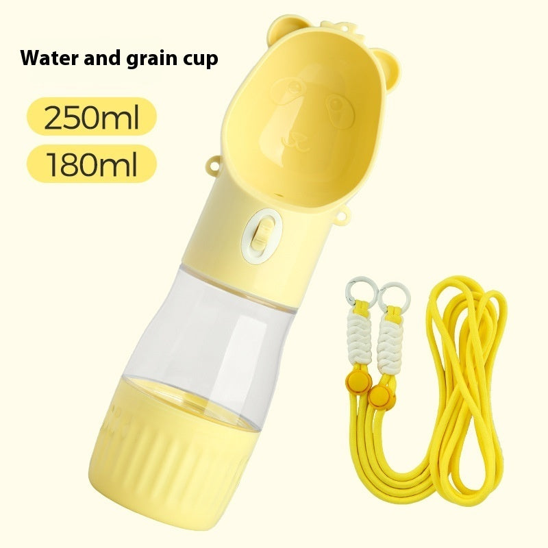 2-in-1 Portable Dog Water Bottle with Food Container