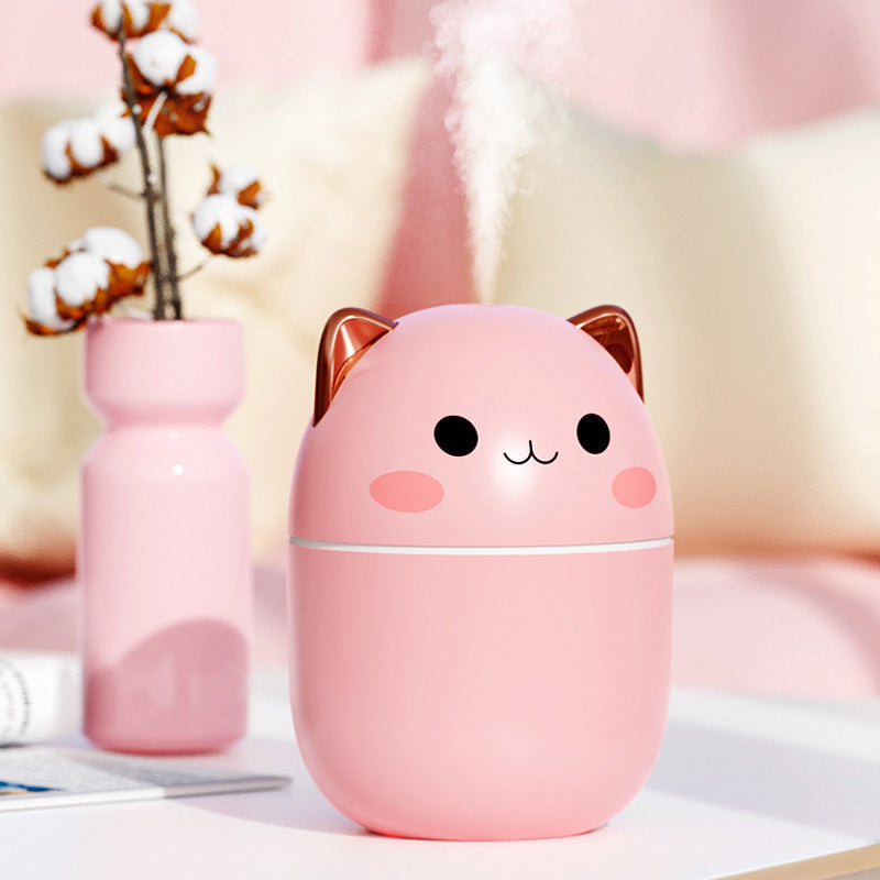 Cute Cat Air Humidifier | Silent USB Aroma Purifier