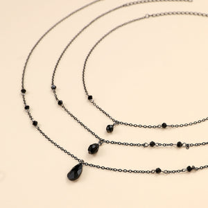 Retro Gothic Blood Drop Tassel Necklace Simulation Blood Drop