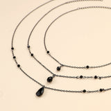 Retro Gothic Blood Drop Tassel Necklace Simulation Blood Drop