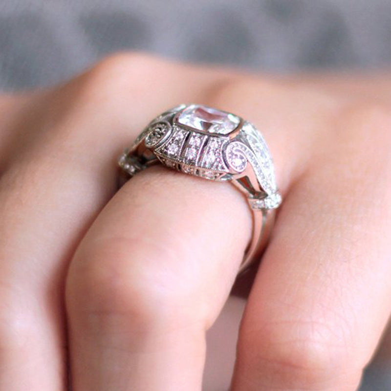 Fashion Ring Women's Micro-inlaid Full Diamond