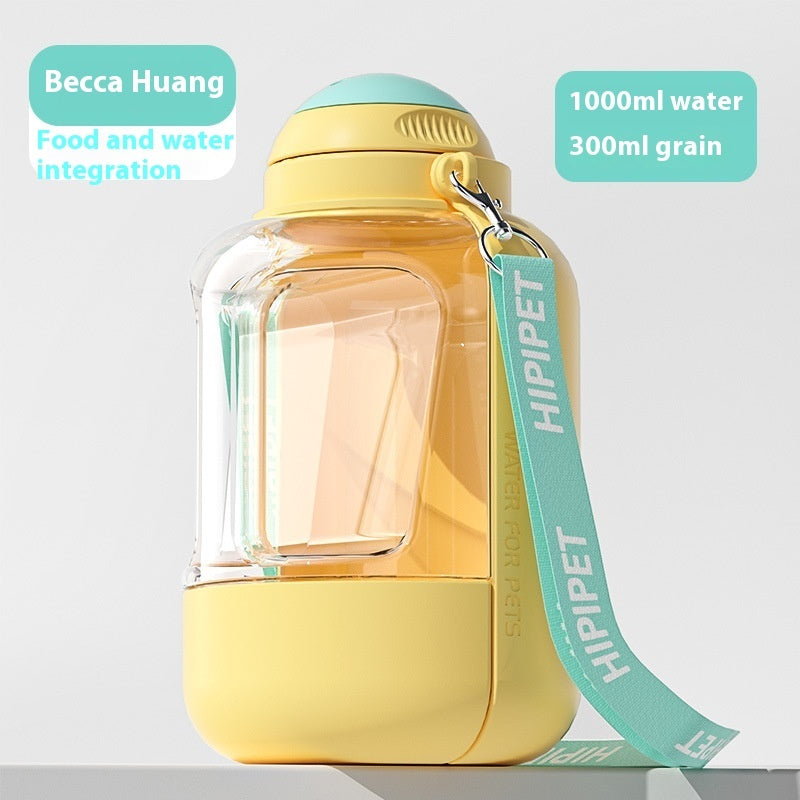 2-in-1 Pet Water Bottle & Bowl | Travel Dispenser