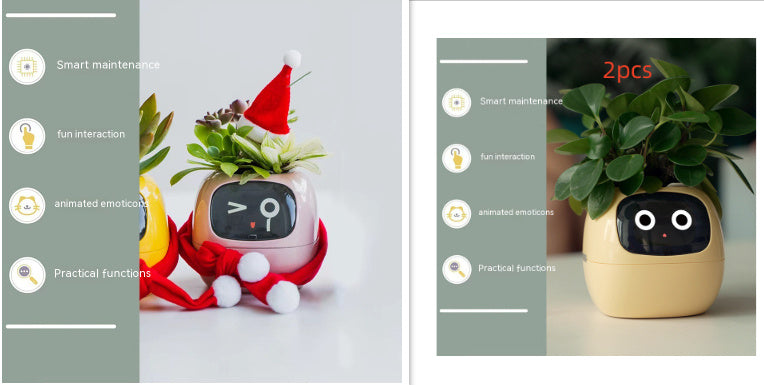 Smart Planter with AI | Fun Expressions & Easy Plant Care